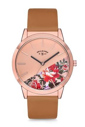 Aqua Di Polo 1987 1987 Aqua Di Polo Ozel Seri Bayan Kol Saati Cicek Desenli Kadran Trendyol
