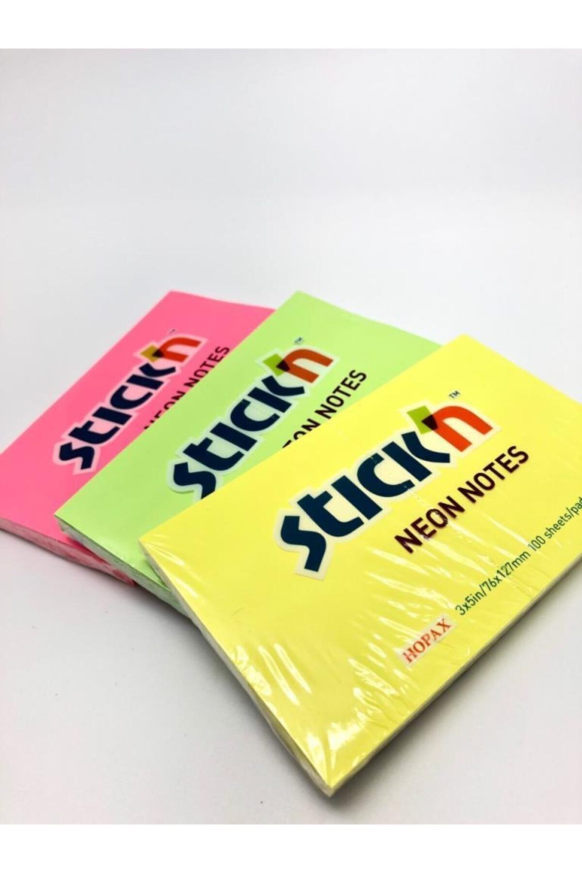 Gıpta Hârtie De Notițe Stick'n Neon 76x127mm 3buc - One Size