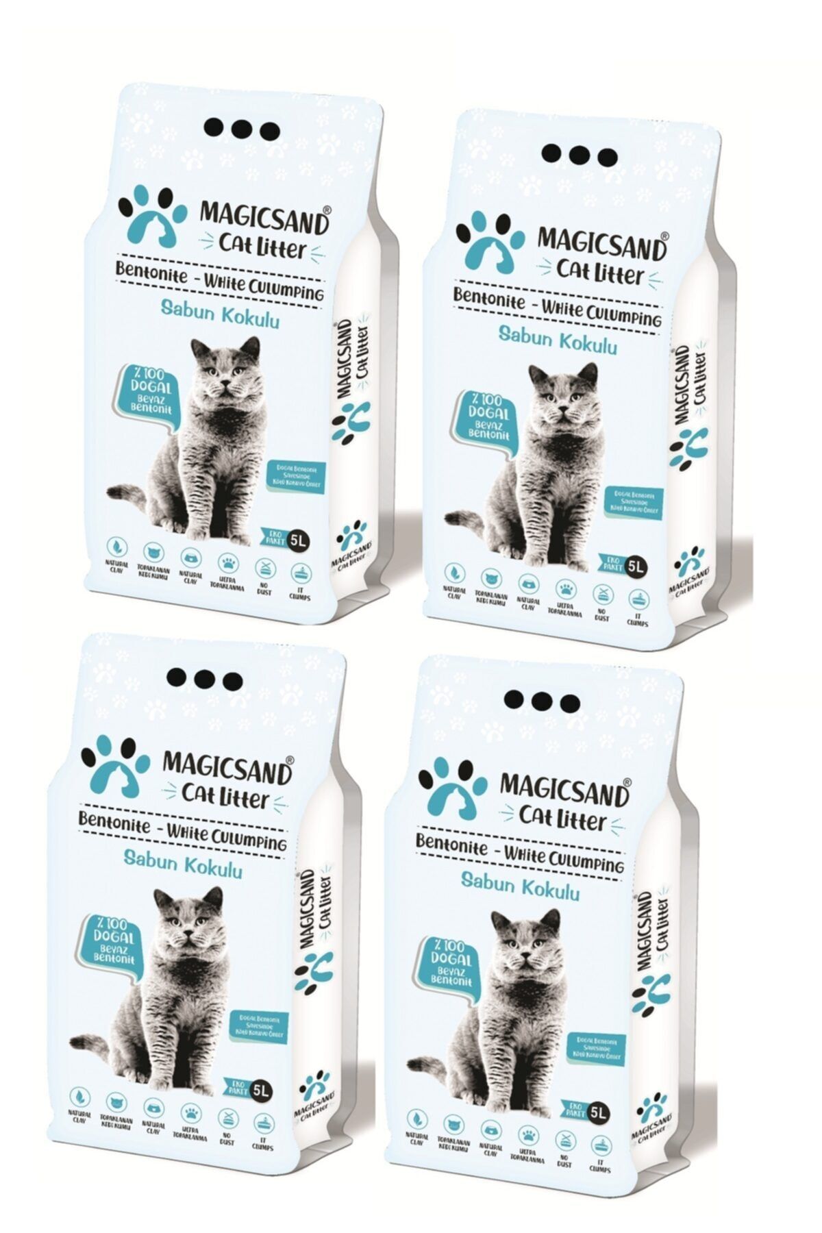 Magicsand Cat Litter Marsilya Sabun Kokulu Kedi Kumu 5 Lt X 4 Adet Adet Fiyatlari Ozellikleri Ve Yorumlari En Ucuzu Akakce