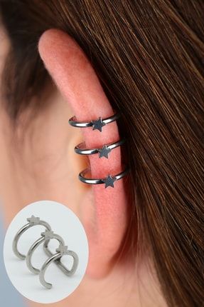 Takiparkxs Fake Piercing Delik Burun Kulak Dudak Olmadan Tum Bolgelere Uyumlu Trendyol