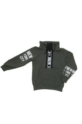 Lc Waikiki Erkek Cocuk Koyu Su Yesili Sweatshirt Trendyol