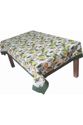 Saythink Limon Cicegi Desenli Dertsiz Mutfak Masa Ortusu 140cm X 140cm Trendyol
