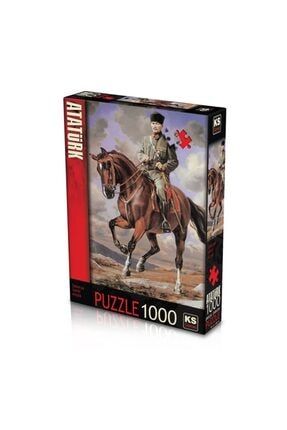 Gazi Mustafa Kemal Atatürk Sakarya Adlı Atıyla 1000 Parça Puzzle stk2