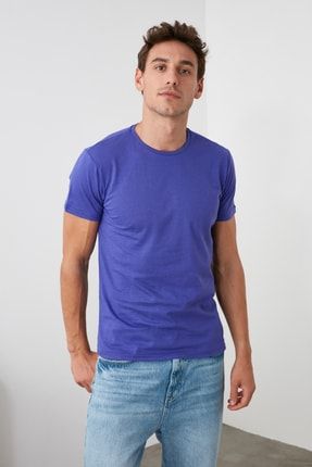 Trendyol Man Cok Renkli Erkek Basic Slim Fit T Shirt 3 Lu Paket Tmnss19bo0008 Trendyol