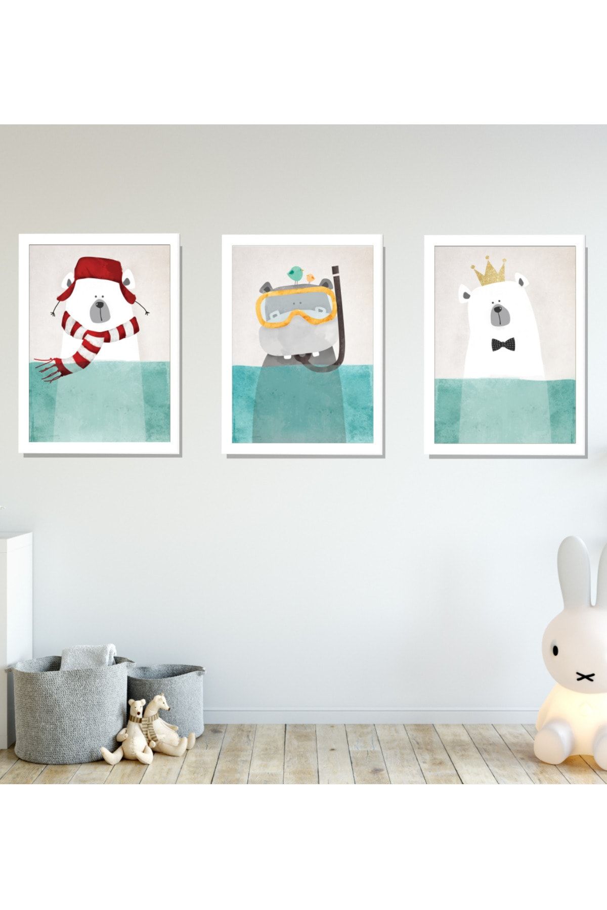 Sunnyfunnykids Bebek Odasi Tablo Hippo Ayi 3 Lu Cerceveli Set 21x30cm Sfk66 Fiyatlari Ozellikleri Ve Yorumlari En Ucuzu Akakce