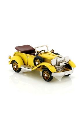 Sarı Cabrio Klasik Metal Araba cma21