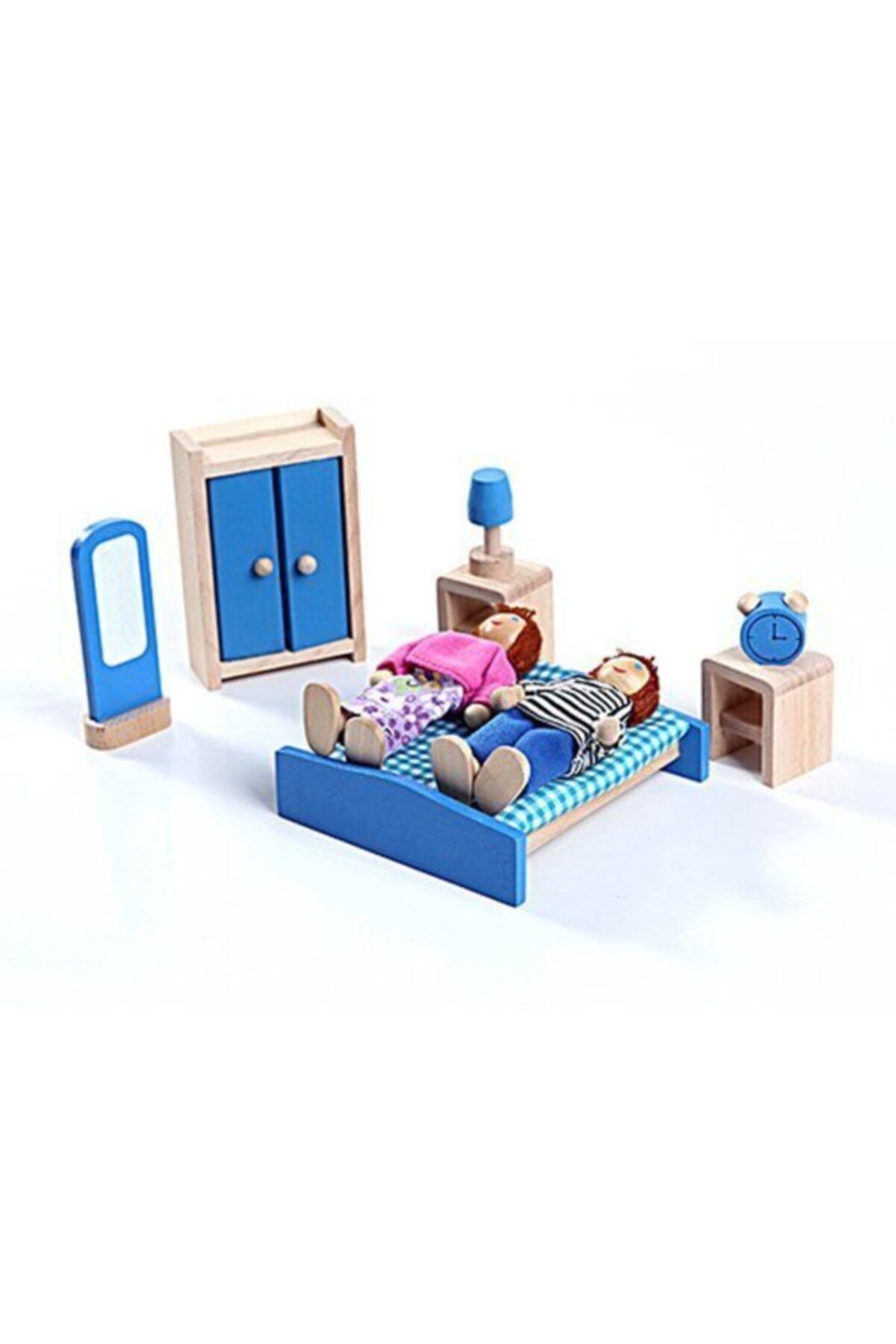 hi q toys ahsap minyatur ev esyalari yatak odasi seti fiyati yorumlari trendyol