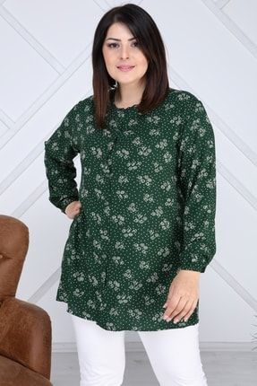 By Saygi Kadin Buyuk Beden Krep Gomlek Ekru Trendyol