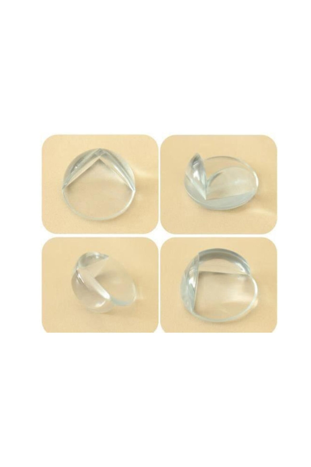 Carneil Silikon Çocuk Güvenlik Masa Köşe Koruyucu 4 Adet Birden fotoğrafı 5 (önizleme)