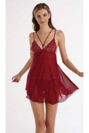Sistina 344 Dantelli Saten Gecelik Trendyol