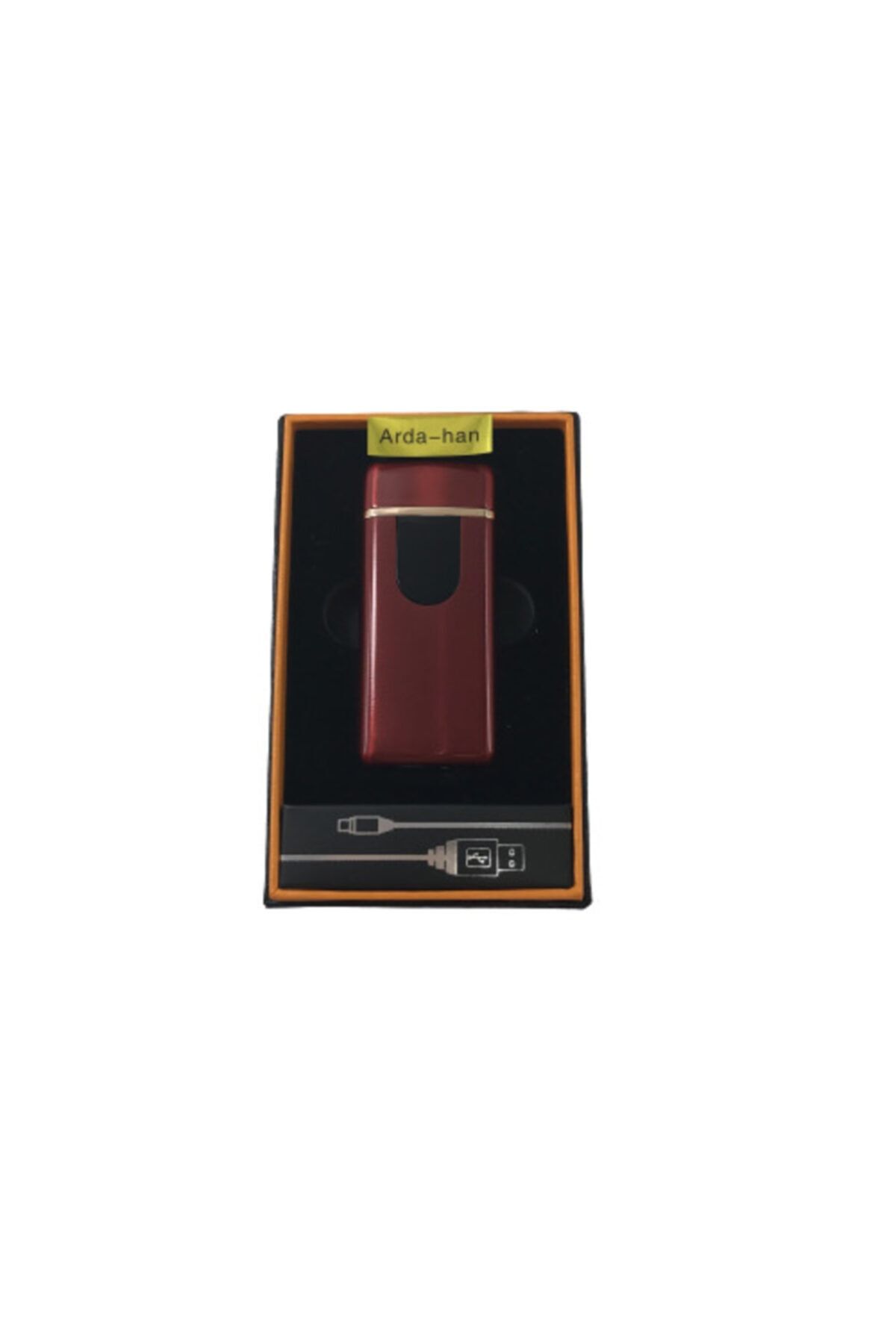 Elektronik Alevsiz Çakmak Usb Şarjlı Dokunmatik Led Ekran - 2