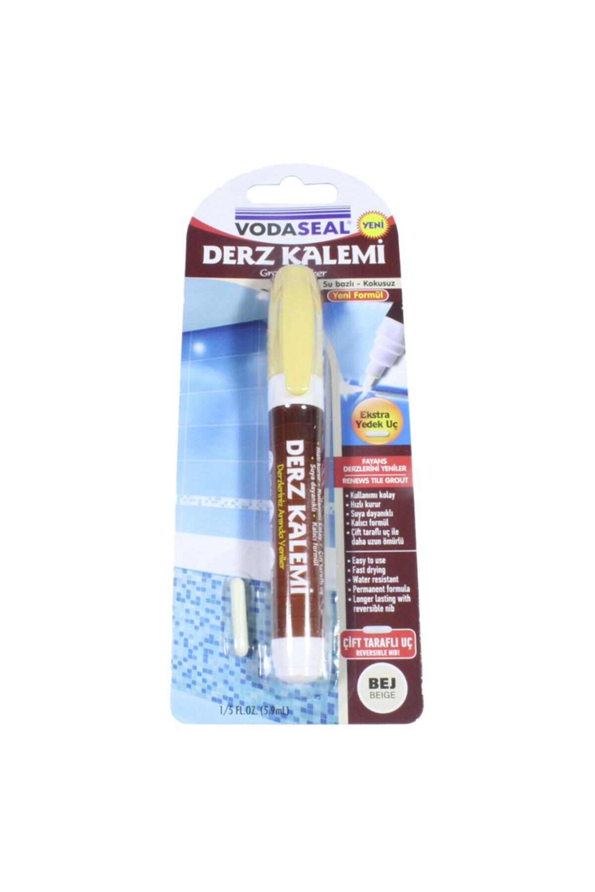 Vodaseal Klas Avm Çift Uçlu Su Bazlı Kokusuz Kalıcı Derz Kalemi -bej
