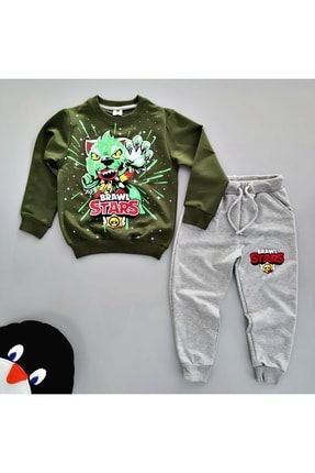 Nazar Kids Haki Kamuflaj Erkek Cocuk Esofman Takimi Trendyol