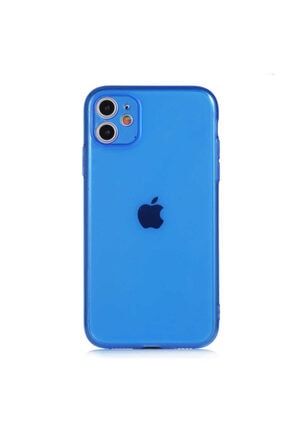 Apple Iphone 11 Kılıf Parlak Renkli Kamera Korumalı Transparan Süper Mun Silikon Mun12