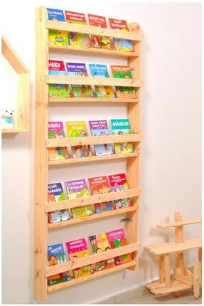 Ozel Yapim Montessori Kitaplik Genis Model Yuvarlak Citali Trendyol