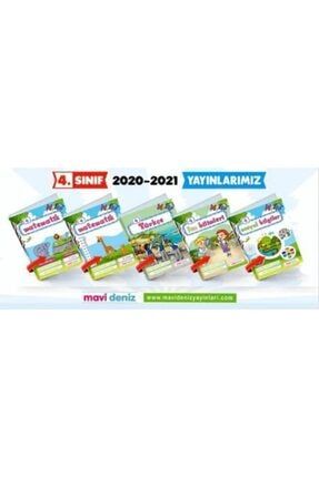 Mavi Deniz Yayinlari 4 Sinif Set Ingilizce Dahil 2020 2021 Trendyol
