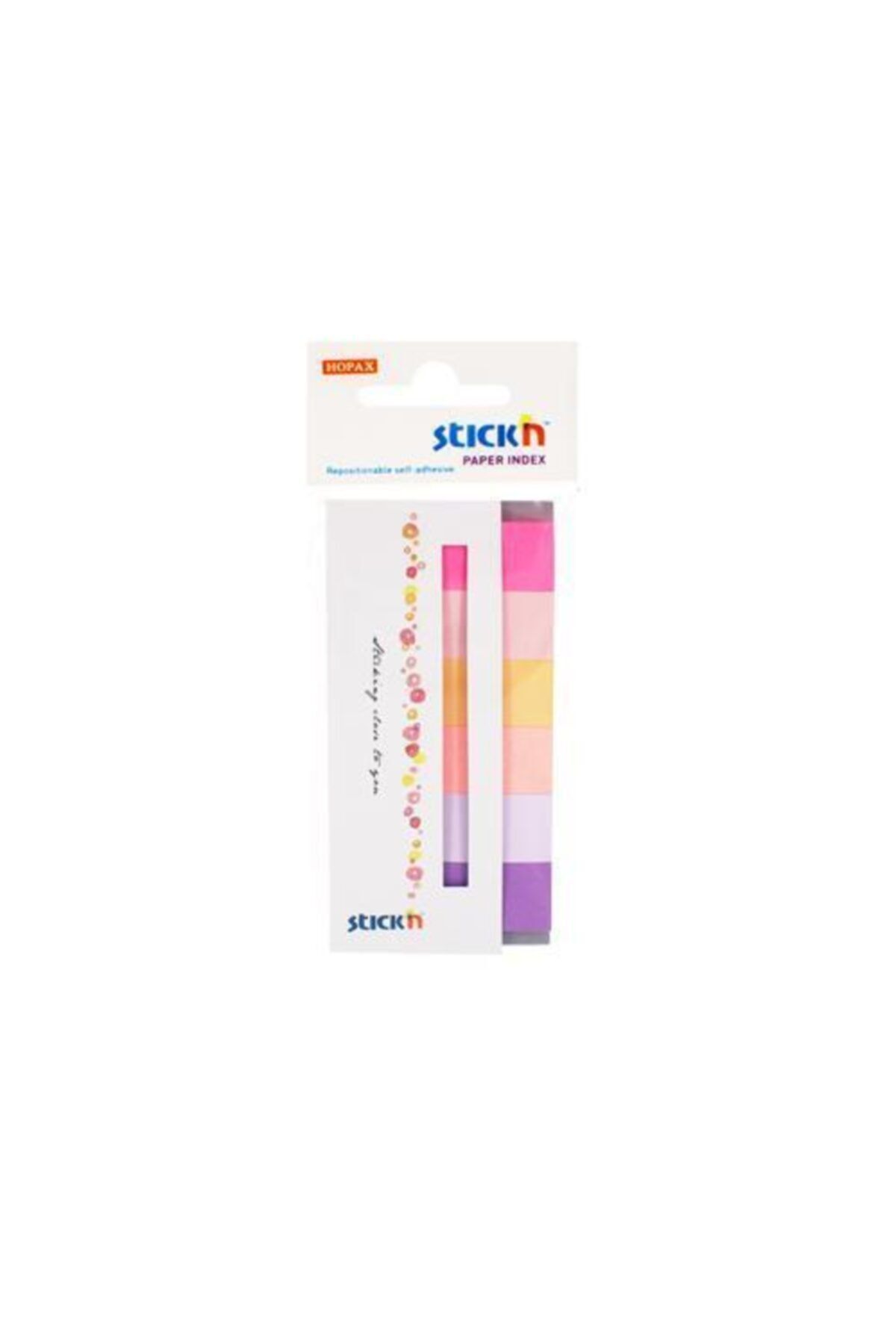 Gıpta Hopax Stickn 21595 Indeks (işaret Bandı) Yapışkanlı 180 Yaprak 50x20 Mm Son Bahar Rengi 6 Renk 0012759215951