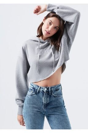 Mavi Kadin Bej Leopar Baskili Sweatshirt Trendyol