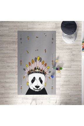 Panda Desen Çocuk Ve Bebek Odası Halısı Mkth-102 TYC00038473312