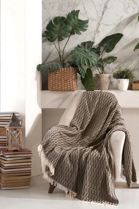 Viaden Pamuk Koltuk Ortusu 170x220 Cm Vizyon Koyu Kahve Trendyol