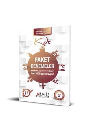 Analiz Yayinlari 7 Sinif 6 Li Deneme Yeni Nesil Sorular Yeni Baski Trendyol