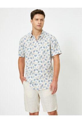 Koton Erkek Beyaz Desenli T Shirt 0yam14719ok Fiyati Yorumlari Trendyol