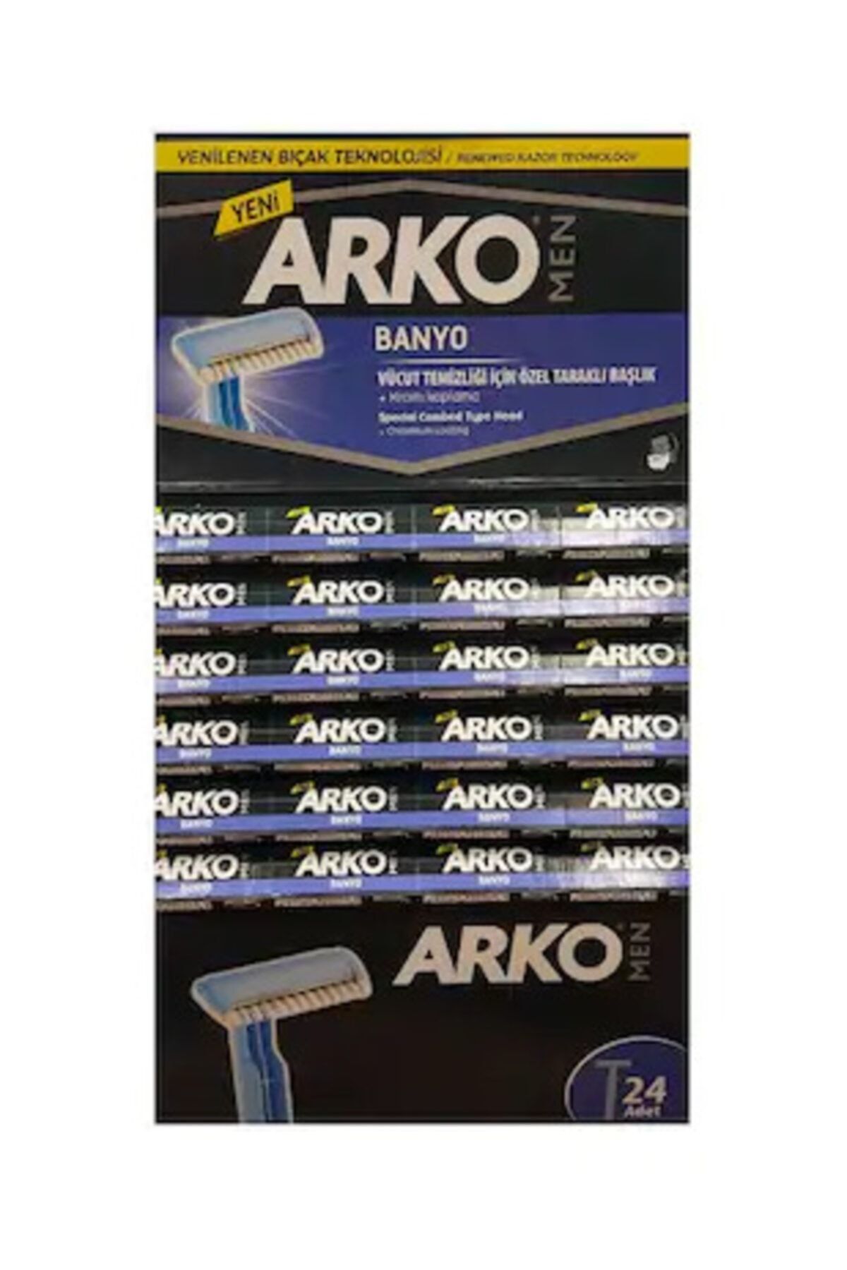 Men T1 Banyo Traş Bıçağı Kartela
