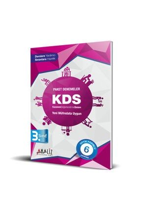 Analiz Yayinlari 3 Sinif Kds Kazanim Degerlendirme 5 Deneme Sinavi Seti Yayinlari Trendyol