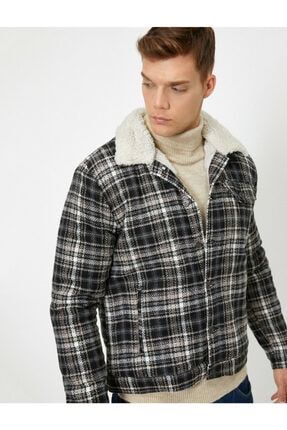 Koton Erkek Kirmizi Kareli Mont 9kam21282hw Trendyol