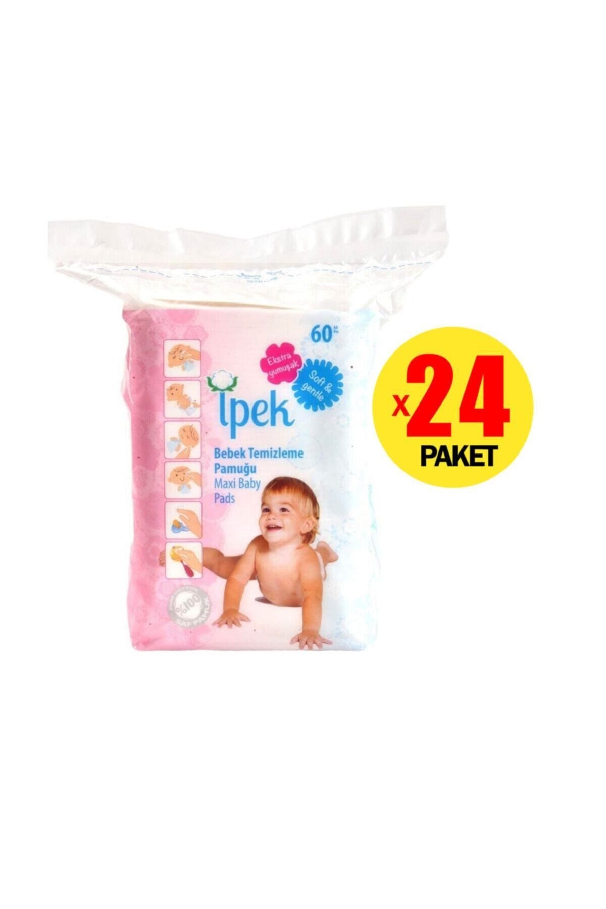 پنبه تمیز کننده نوزاد بسته 60*24 İpek