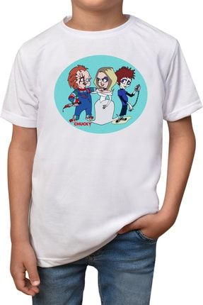 Çocuk Beyaz Chucky T-shirt Chucky-t-5