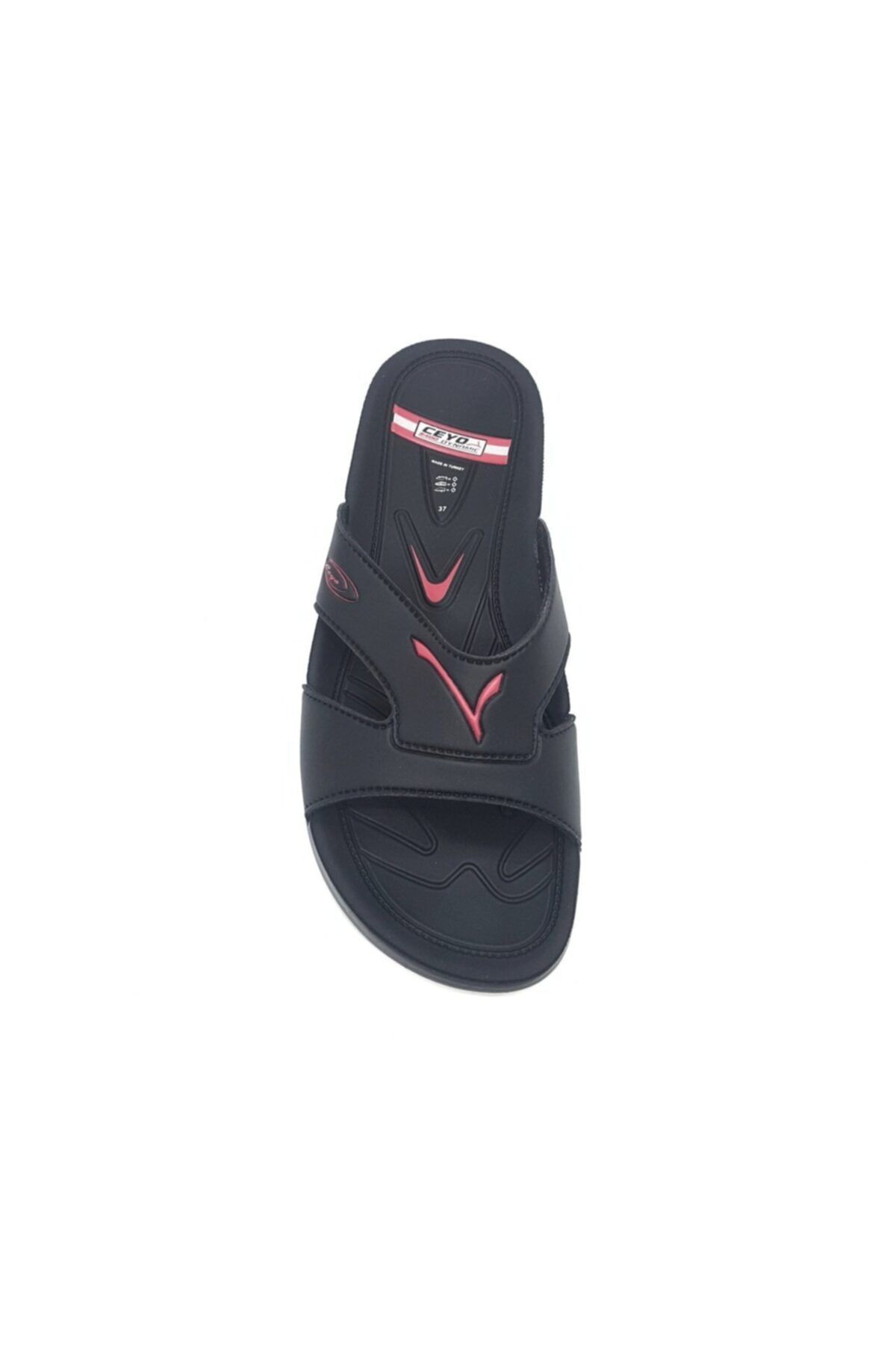 Ceyo-3400-2 Anatomical Black Women's Slippers 3