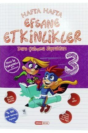 Kirmizi Beyaz Yayinlari Kirmizi Beyaz 4 Sinif Hafta Hafta Efsane Etkinlikler Trendyol