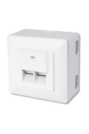 Digitus Sıva Üstü İkili CAT.6 RJ-45 Priz DN-9006/B5-N