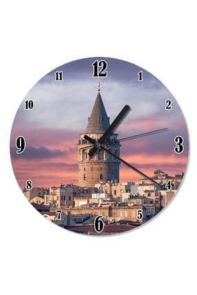 galata kulesi duvar saati tablo
