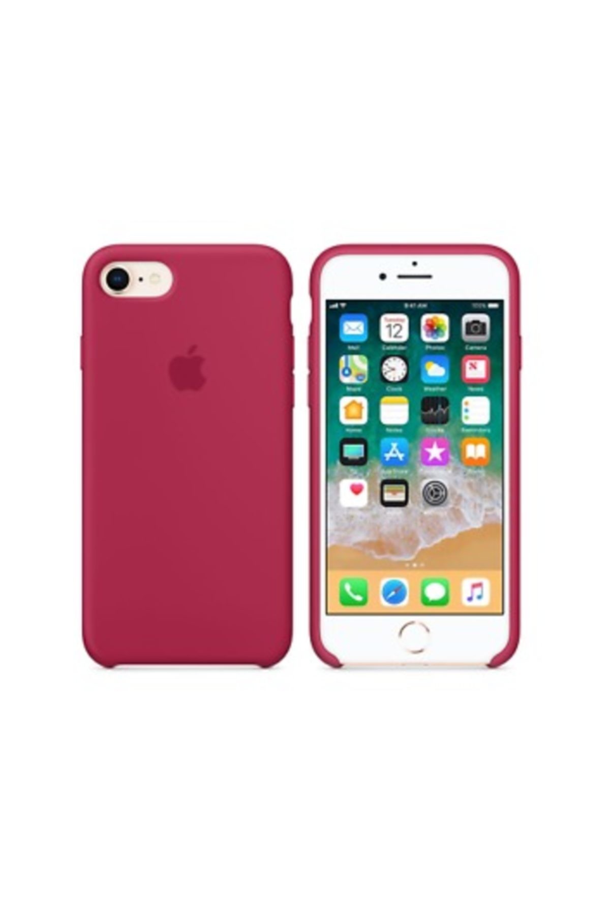 IPHONE 8/7 SİLİKON KILIF ROSE RED
