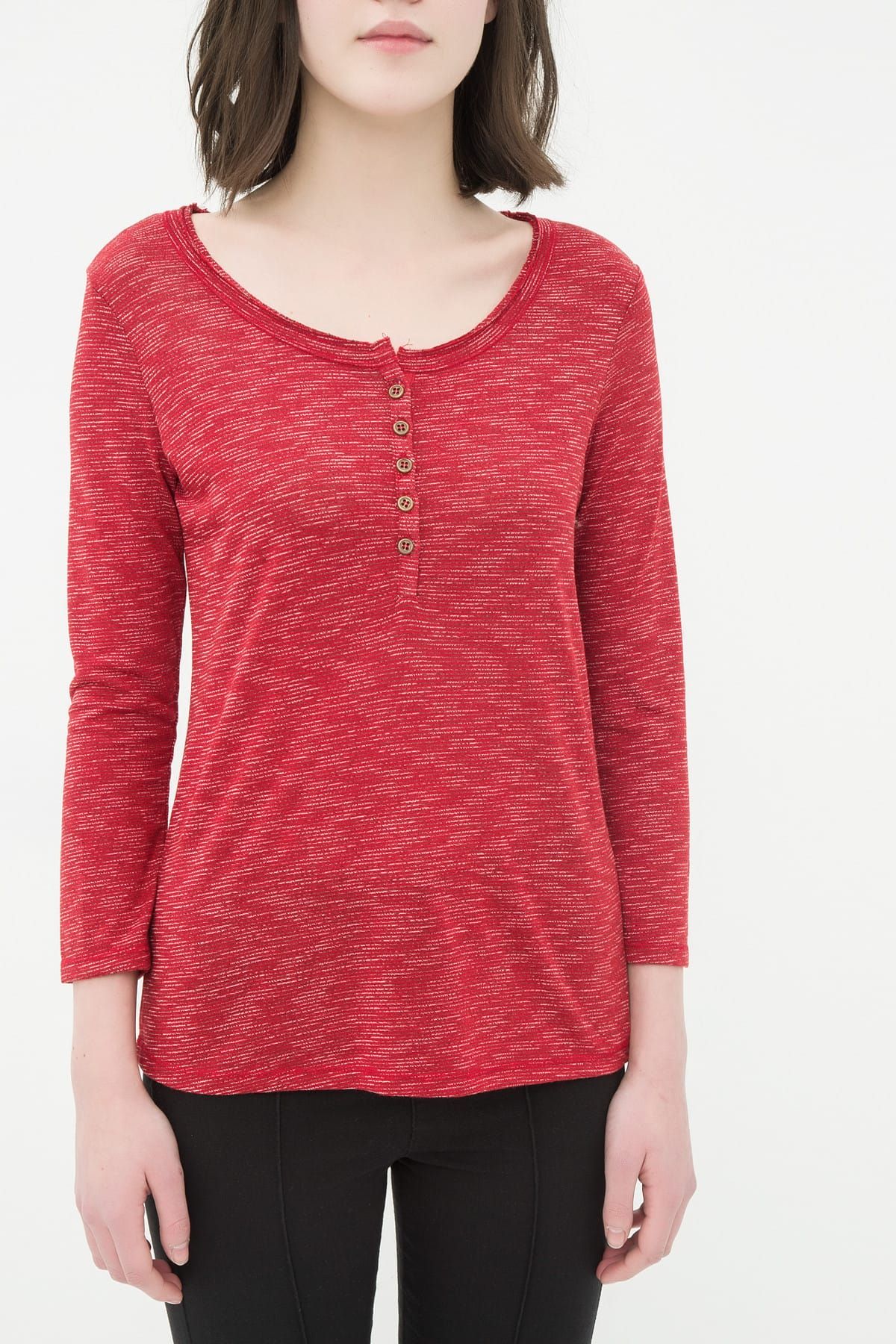 Koton-Women's Red T-Shirt 3