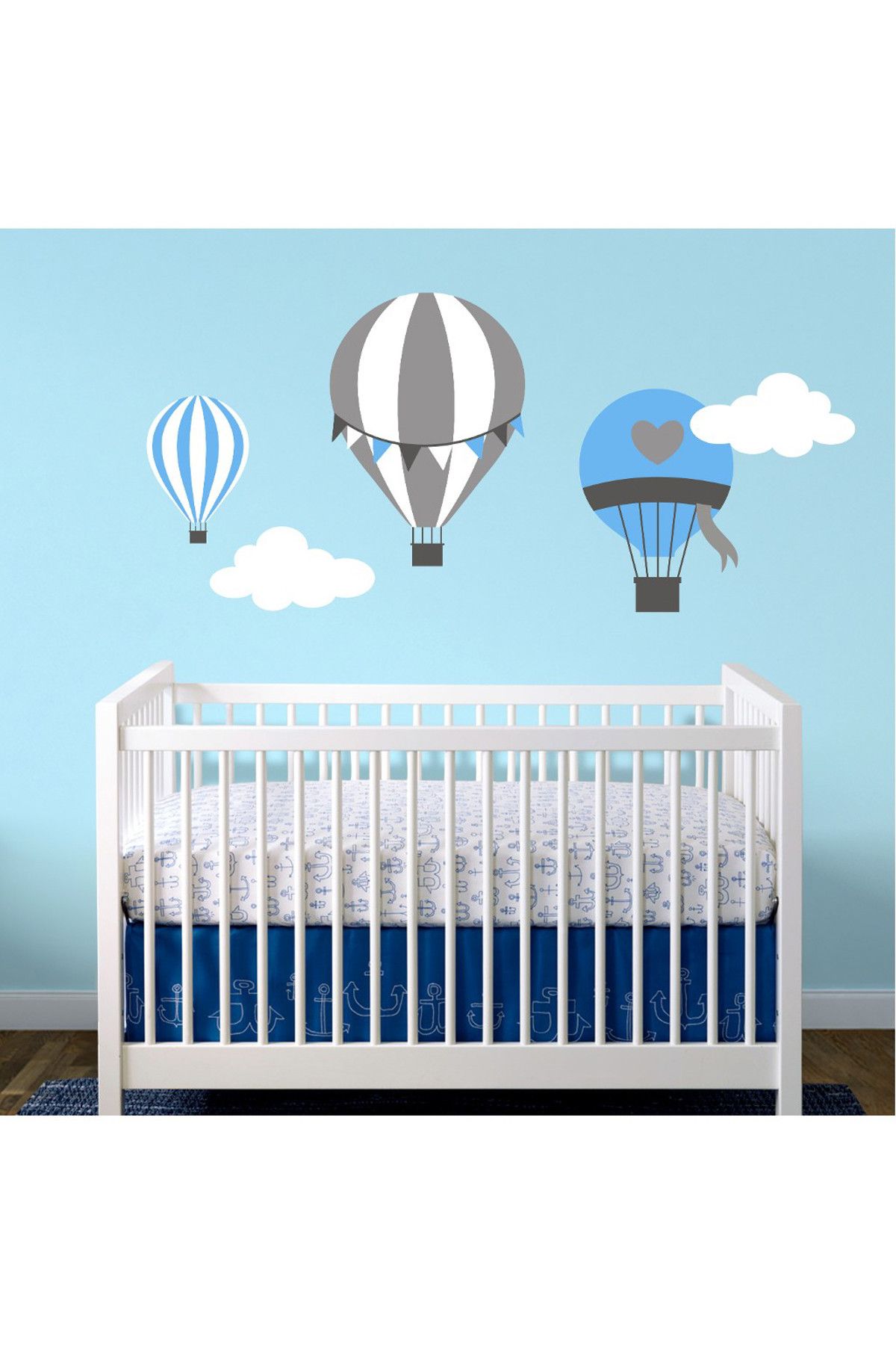 Tilki Dünyası-Decorative Flying Balloons Baby and Kids Room Wall Sticker 1