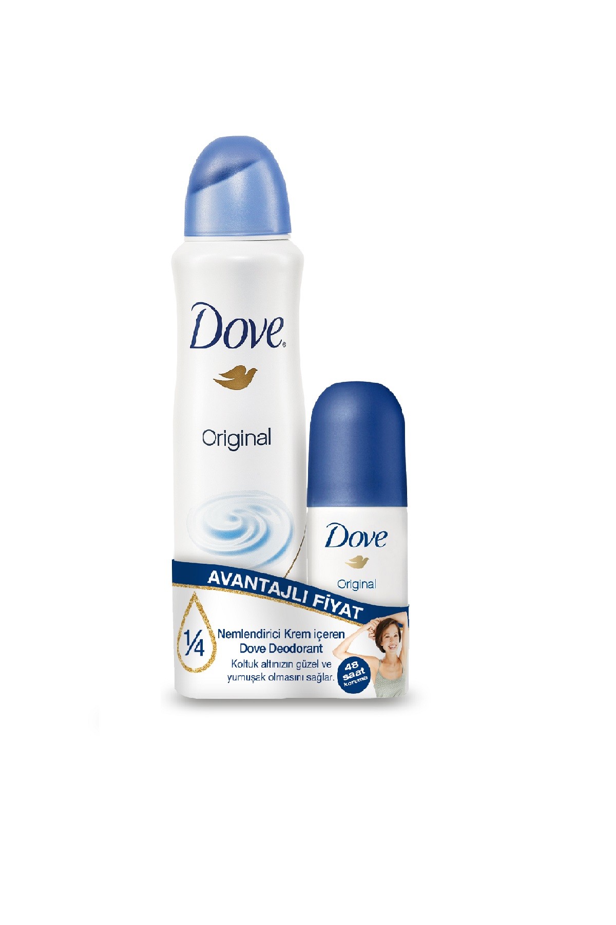 Dove Deodorant - Original 150 ml + 35 ml 8690637764042