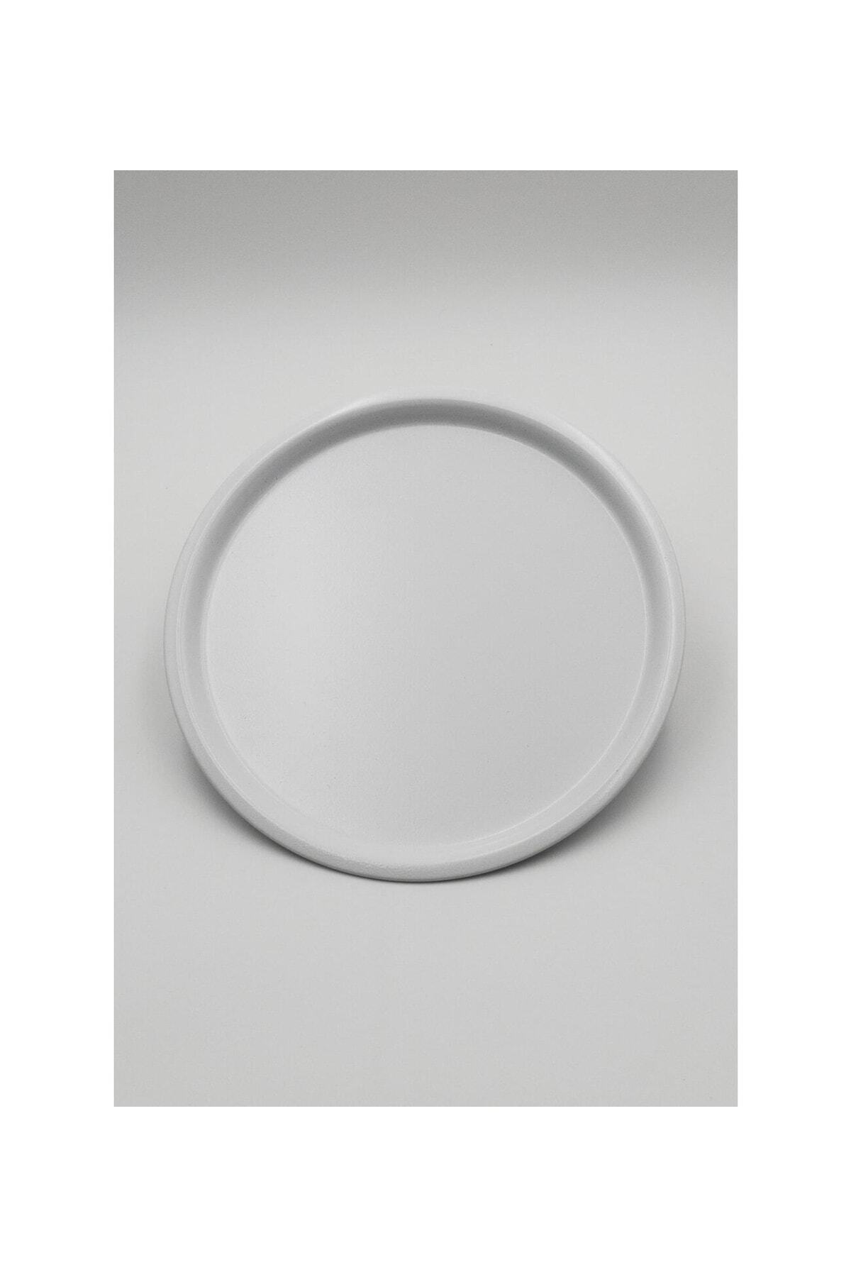 Metal Round Tea, Coffee and Service Presentation Tray 22 Cm