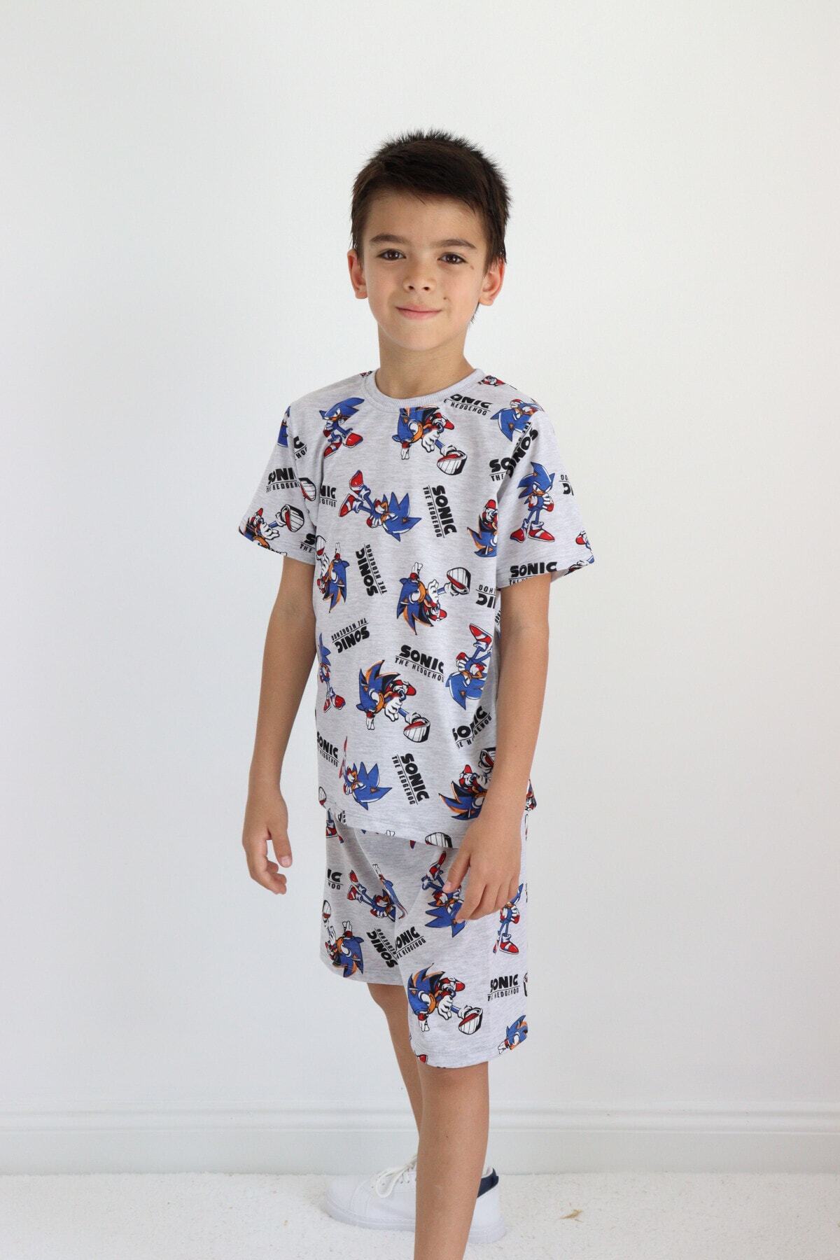 Harika KIDS-Boy's Dinosaur Pattern Capri Basic Suit 2