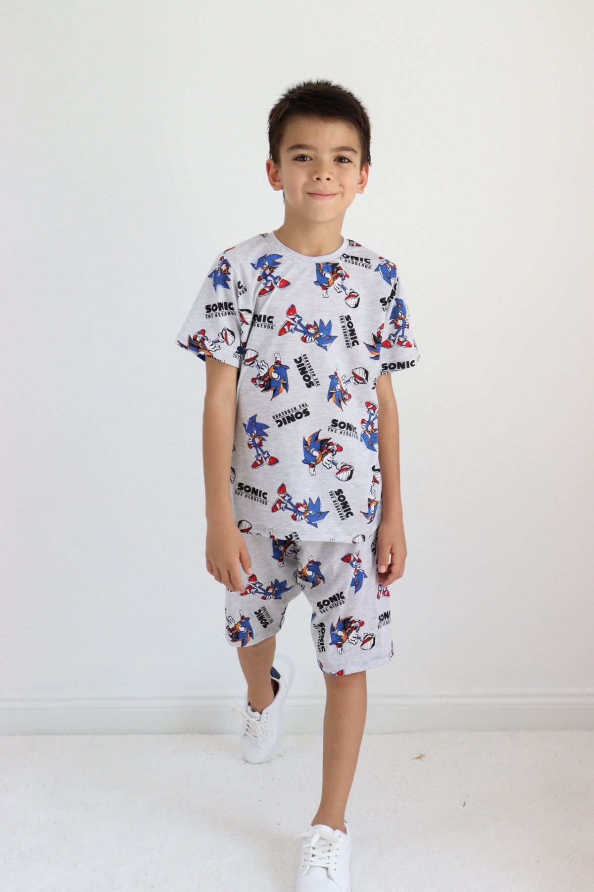 Harika KIDS-Boy's Dinosaur Pattern Capri Basic Suit 5