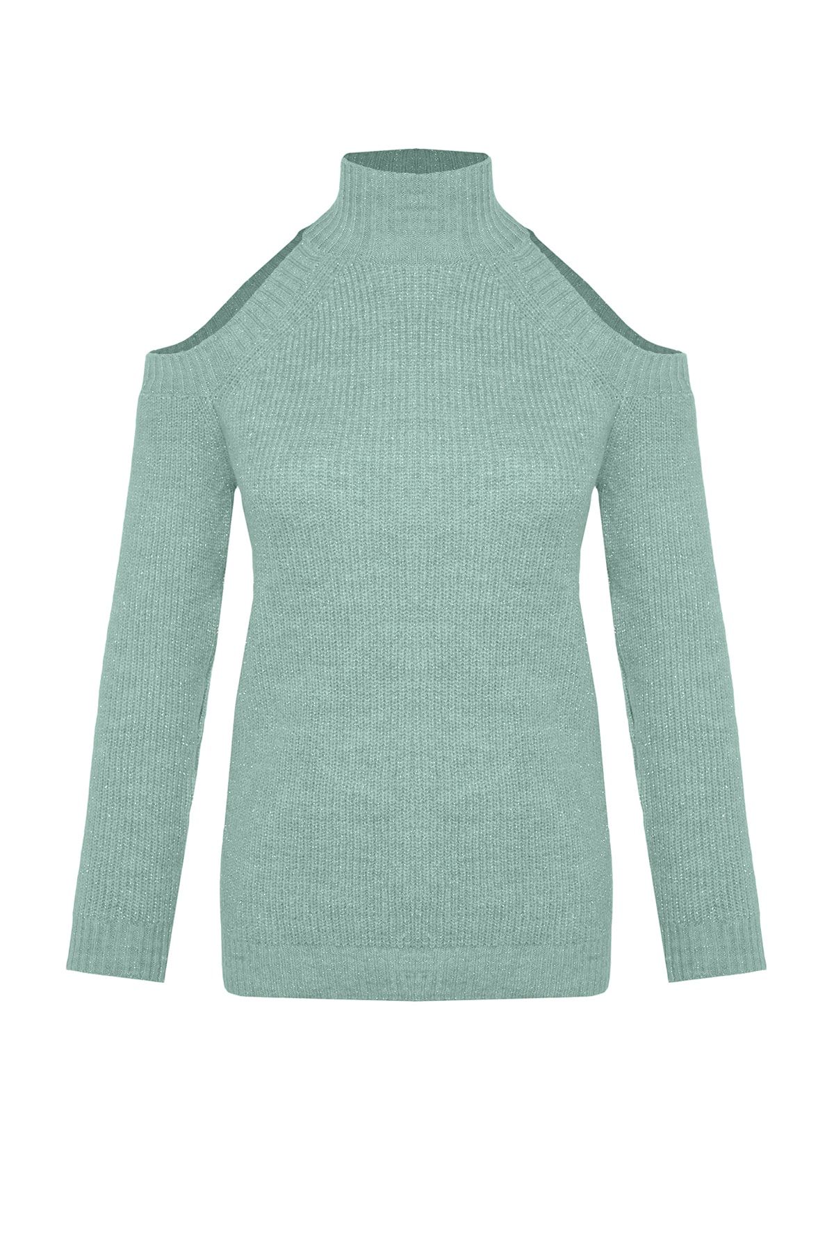 Trendyol Collection Pullover Grün Regular Fit
