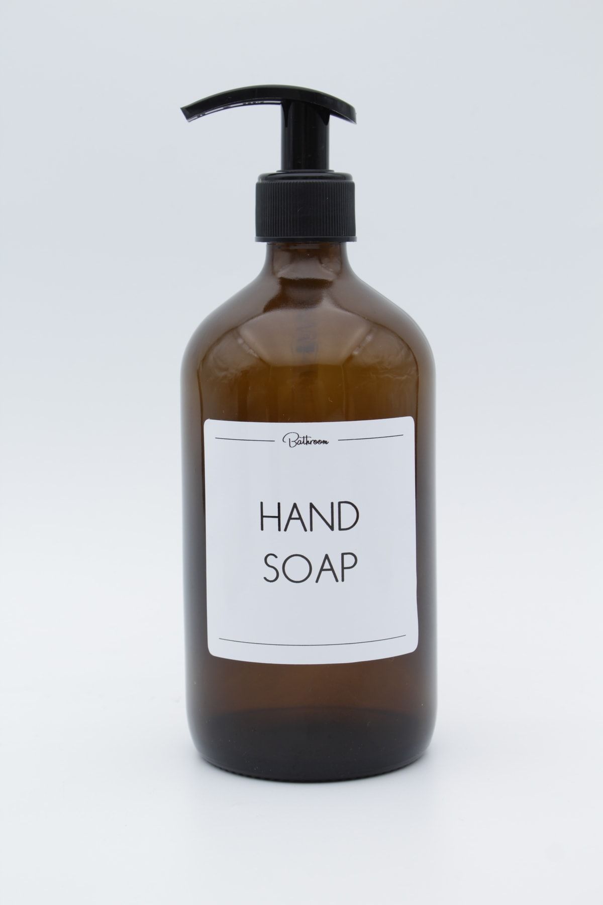 zezedesing Amber Glass Hand Soap Bottle 500ml Trendyol