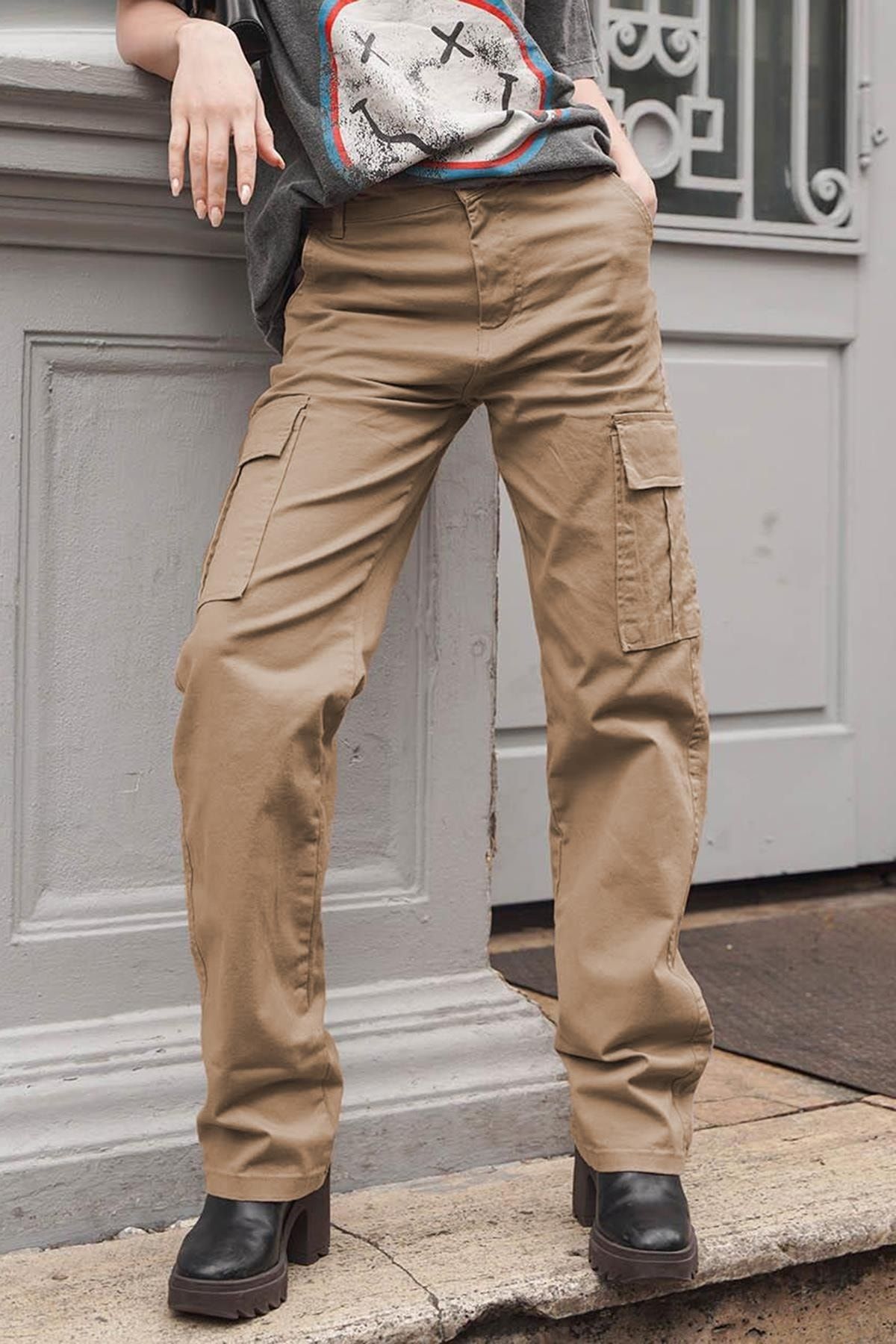 Madmext Hose Braun Relaxed OB5784
