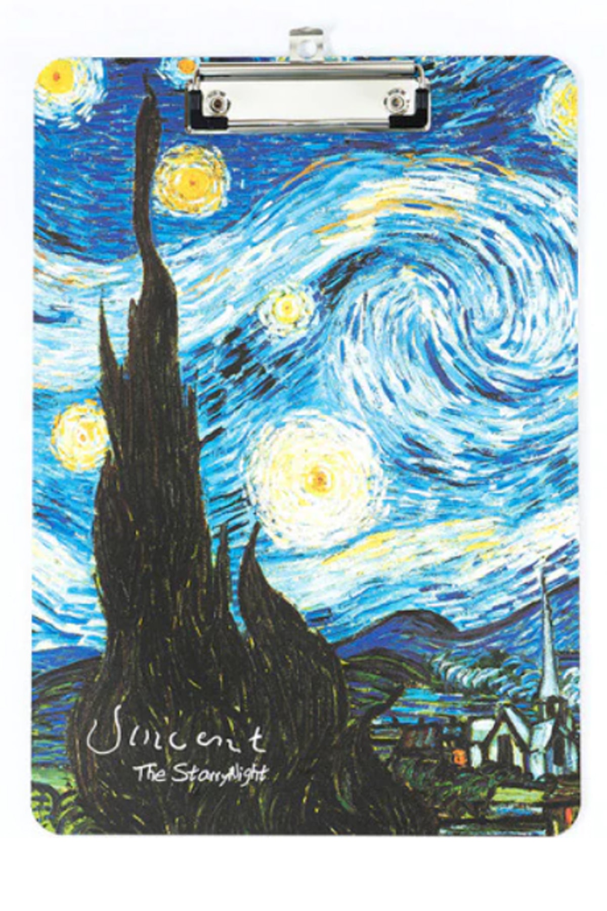 Vox Art Resim Altlığı Çizim Tahtası Klipsli -van Gogh Sekreterlik - A4