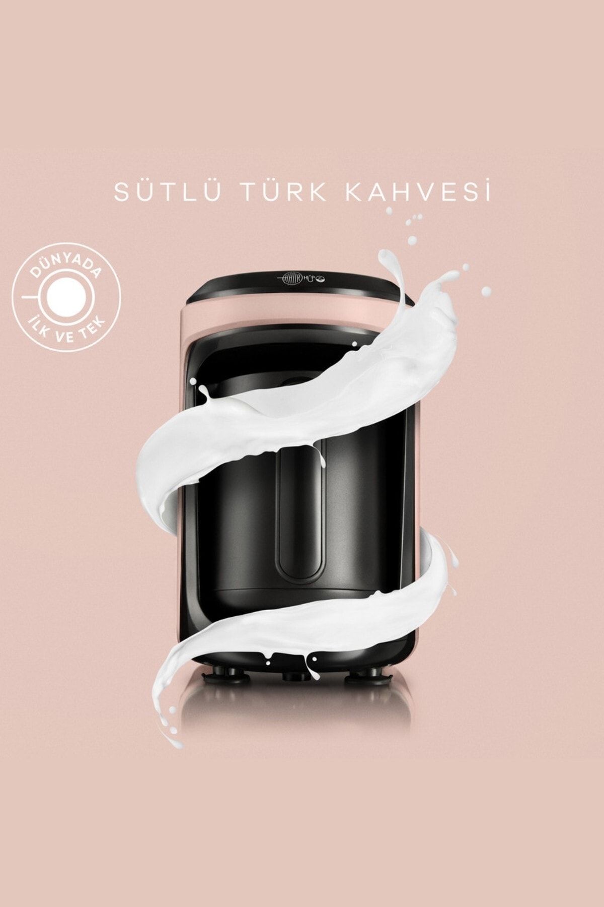 Karaca قهوه ساز ترکی Hatır Hüps با شیر مروارید صورتی 153.03.06.2264