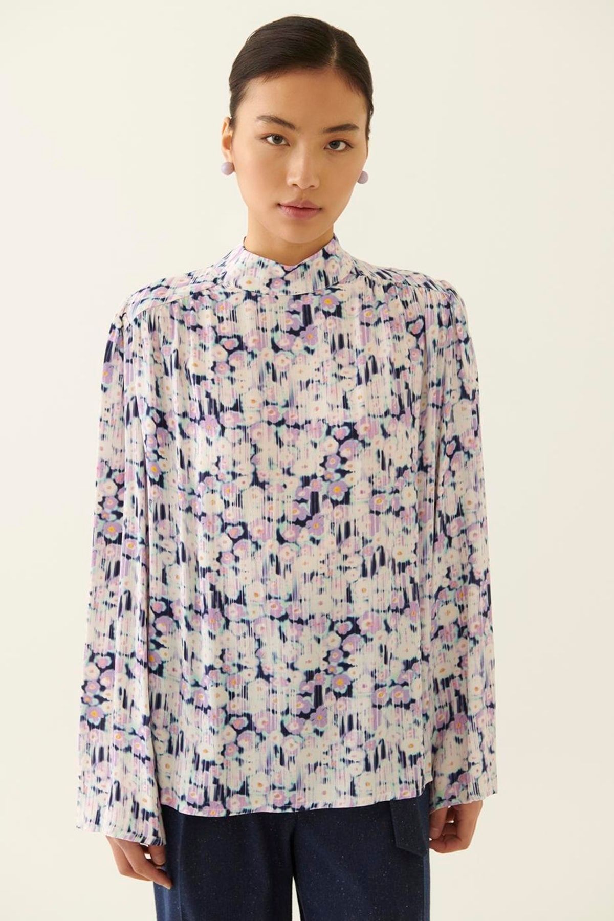 Perspective Bluse Mehrfarbig Regular Fit