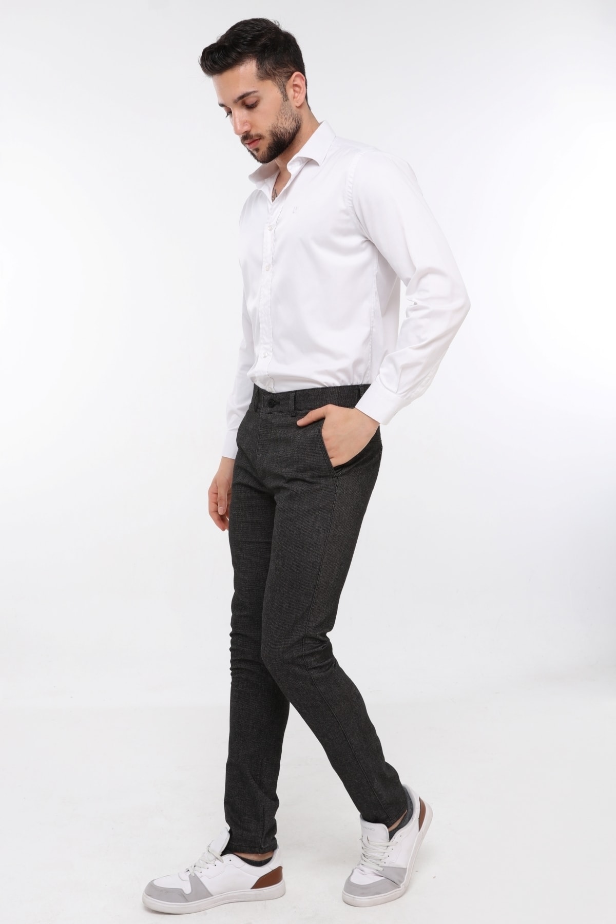 شلوار مردانه خاکستری daddies cool with epic | Antrasit dc-7129-01 اورجینال - تصویر 4
