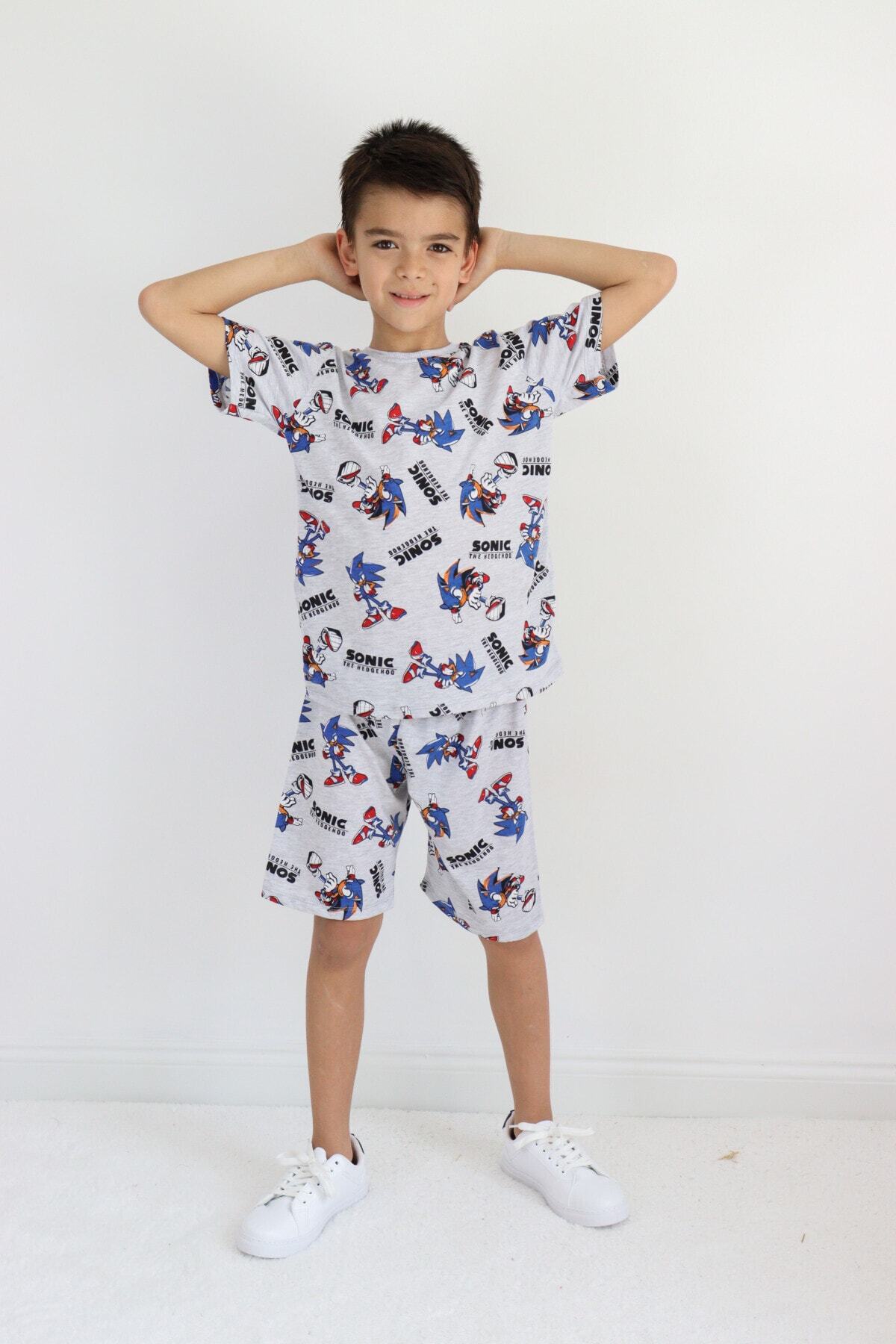 Harika KIDS-Boy's Dinosaur Pattern Capri Basic Suit 4